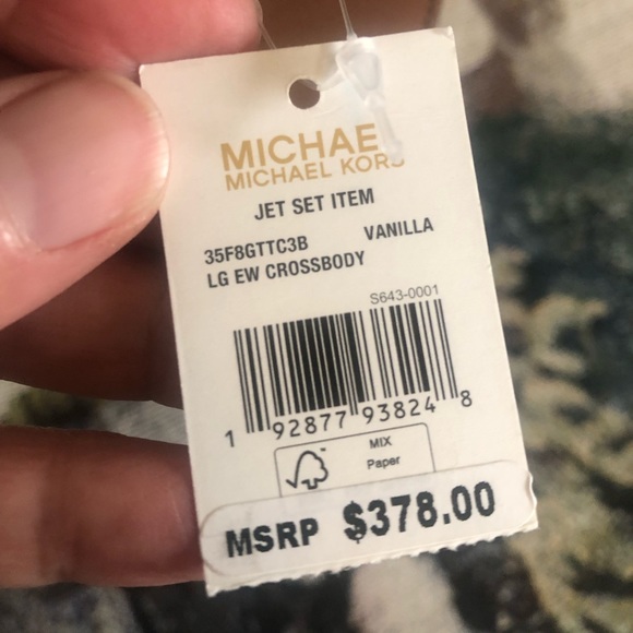 Michael Kors icon signature Jet Set Vanilla Crossbody NWT leather & brass, roomy - Picture 4 of 15